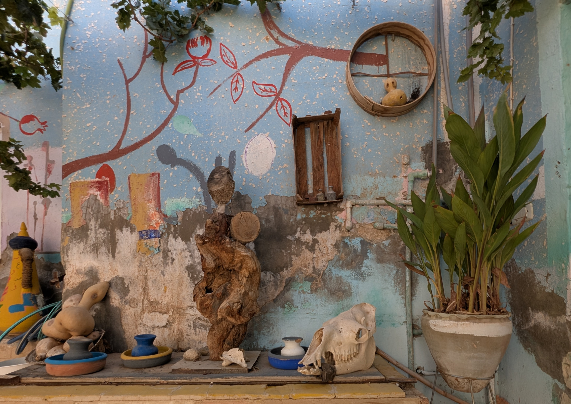 sculture-naturali-ceramiche-cortile-artistico